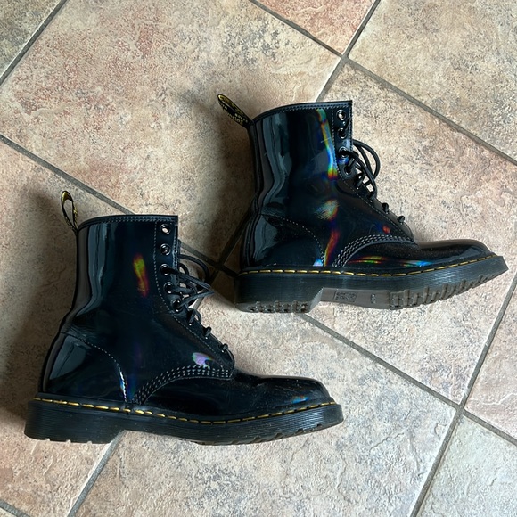 RARE Rainbow patent doc martens 1460 - Picture 5 of 10